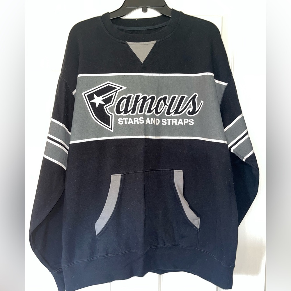 Men’s famous stars and straps Crew neck